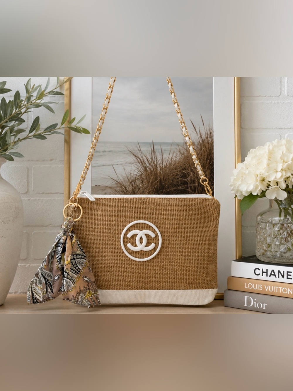 CHANEL Woven Cosmetic Bag GWP/Vip item nwot